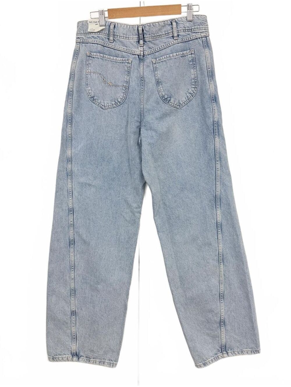 NEW FP We The Free Aster High Rise Straight Leg Jeans Light Wash Size 32
